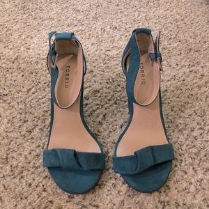 EUC Torrid Deep Emerald 4” Block Heels